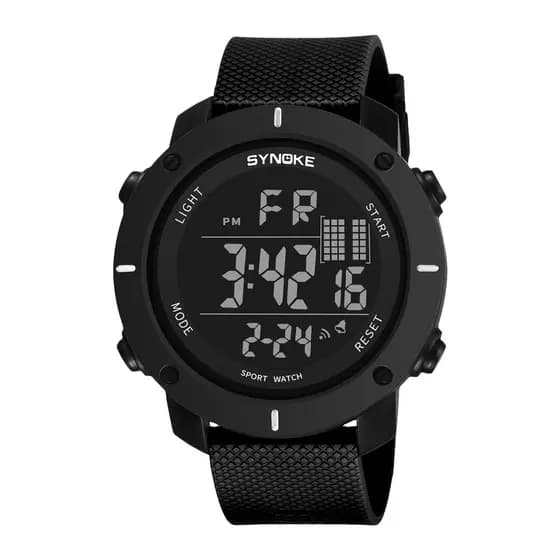 Momento ao ar livre multifuncional estudante relógio grande mostrador esportes masculinos à prova dwaterproof água alarm