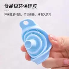 Funil doméstico de qualidade alimentar Mini dobrável Silicone portátil suprimentos cozinha multifuncional ambientalmente