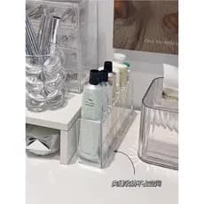 Caixa de armazenamento de creme para as mãos transparente, Multi-grade, grande capacidade, penteadeira, cosméticos, caix