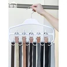 Cinto de armazenamento ferramenta útil grande capacidade cinto cachecol cabide multifuncional guarda-roupa gravata ganch