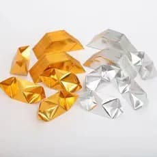 Lingote de ouro produto Semi-acabado ouro prata corte canto engrossado frete grátis Origami direto da fábrica 1.000 folh