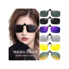 Óculos de sol clip-on óculos de sol polarizados Ultra-leves óculos de sol feminino à prova de ultravioleta óculos especi