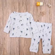 Comércio exterior europeu americano menino bebê primavera outono Waffle algodão manga comprida camiseta topo bebê Leggin