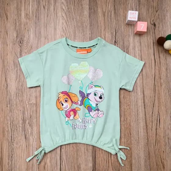 W comércio exterior europeu americano verão bebê crianças puro algodão de manga curta camiseta bebê menina verão bonito 
