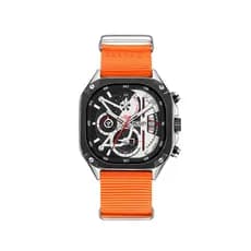MEGIR Megel Relógio quadrado esportivo masculino cronógrafo luminoso à prova d'água calendário lona Nylon com relógio de