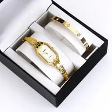 Relógio feminino relógio feminino de alto valor conjunto pulseira nicho luz luxo pequeno relógio feminino moda presente