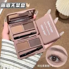 Tridimensional duas cores sobrancelha em pó creme sombra reparação paleta tudo-em-um à prova dwaterproof água à prova de