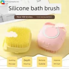 [Tmall genuíno] escova de banho para animais de estimação ferramenta de limpeza massagem espumador Silicone gato Golden