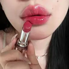 Solda na minha boca!Leite café extrato de gelo espelho batom batom sólido não-desbotamento esmalte labial brilho de água
