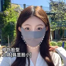 Máscara protetora solar feminina respirável estilo fino alto valor Anti-ultravioleta proteção para os olhos canto rosto