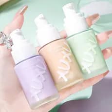 X XUXU base creme maquiagem Primer base feminina retoque pele poros invisíveis estudante creme de maquiagem oficial genu
