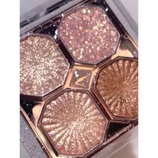 DIKALU Dazzling Stone Sombra de quatro cores perolada fosca não é fácil de tirar maquiagem diária brilhante paleta de so