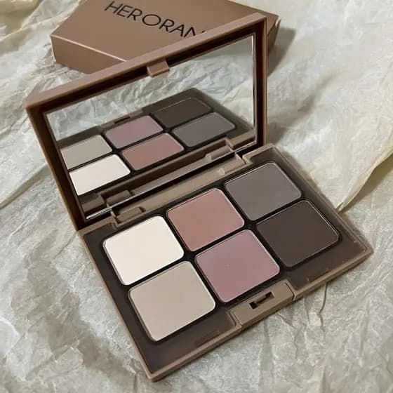 HERORANGE Sombra de seis cores Paleta abrangente Blush Contorno Destacando Paleta tudo-em-um Cor da terra Barato Ma