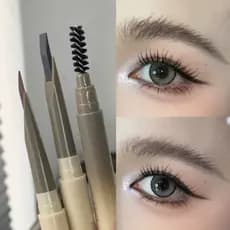 Sobrancelhas selvagens tridimensionais ~ Lápis de sobrancelha com lâmina sem afiar Cabelo ultrafino Gripe duradouro à pr