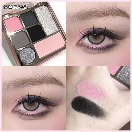 Biya roxo sombra blush roxo blush contorno paleta tudo-em-um cor roxa jogar maquiagem paleta de sombras vermelhas
