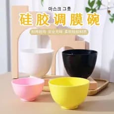 Salão de beleza mistura máscara macia em pó tigela Silicone macio doméstico diy mexendo fácil de limpar ferramenta de ge