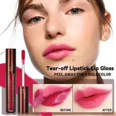 Rasgue o brilho labial do batom