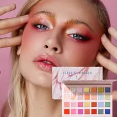 Paleta De Sombras Foscas Peroladas Pudaier 28 Cores