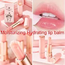 Batom que muda de cor com garra de gato, batom hidratante hidratante, bálsamo labial que muda de cor rosa