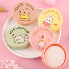 Supermercado Bk Cute Cartoon Removedor de Unhas Toalha Sabor Fruta Removedor de Unhas Oleosas Removedor de Unhas de Algo