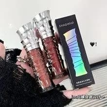 Gelo transparente sentimento ~ coreano novo produto ky espelho brilho labial brilho labial brilho de água cor Nude nicho
