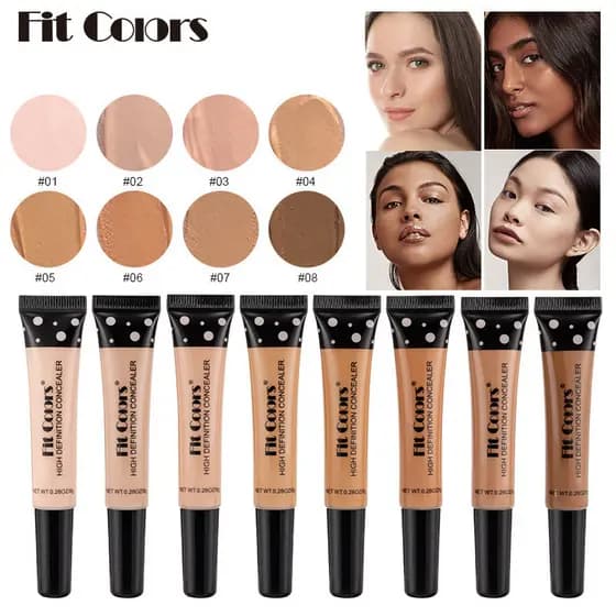 Fit cores 8 cores tubo corretivo corretivo corretivo corretivo nutritivo líquido fundação capa círculos escuros manchas