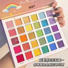 Sexta seção cor sombra palco maquiagem dedicada azul verde roxo lantejoulas paleta de sombra desempenho