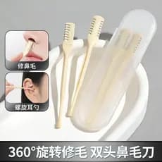 Pentear nariz aparador de pêlos de aço inoxidável faca de cabelo de nariz masculino barbear dedicado não machuca a pele