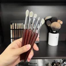 T5 sangue sândalo cabelo misto sombra escova nariz sombra escova deitado bicho da seda escova