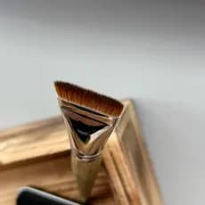 100% amarelo lobo-cauda cabelo em linha fundação escova sem costura líquido fundação escova poupança base líquida luz fu