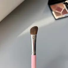 O tipo de escova de lã W é bom!Pincel de sombra de nariz de crina chanfrado pincel de sombra de olho pincel de sombra de