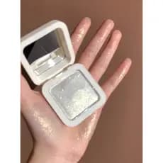 Gogotales gogotales Pequeno Quadrado Branco Alto Brilho Glitter Iluminando Placa de Contorno Rosto Iluminando Fada Purê