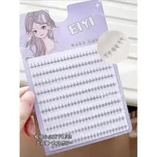 Mãe sentimento ~ yiyi preguiçoso chama cílios inferiores cílios postiços feminino Natural transparente haste único Clust