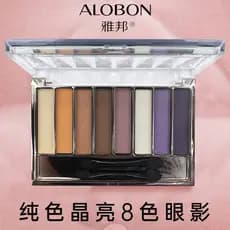 Counter Yabang Cor Sólida Cristal Brilhante Paleta de Sombras de 8 Cores ins Super Quente Castanha Marrom Leite Chá Cor