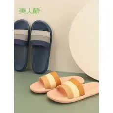 Chinelos de ponte de beleza masculino feminino estilo casal listras ao ar livre leve confortável sola macia chinelos de