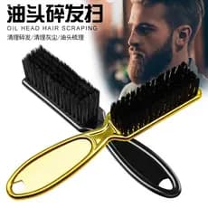 Escova de varredura de cabelo para cabeleireiro profissional, suprimentos para corte de cabelo, espanador de cabelo maci