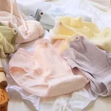 Bebê bolha algodão pele-amigável confortável algodão virilha doce contraste cor meados de cintura senhoras calcinha meni