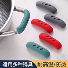 Alça Wok de Silicone multifuncional, panela de ferro, alça Anti-escaldante, resistente a altas temperaturas, alça de caç