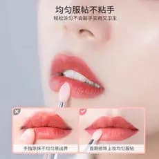 Batom aplicar vara portátil maquiagem colher Silicone lábio escova multifuncional lantejoulas tipo mancha batom escova