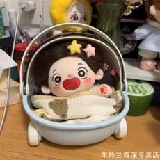 Boneca de algodão uso caixa de armazenamento boneca colchão cama boneca bjd cesta berço carrinho almofada renda