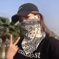 2026 Protetor Solar Máscara Facial Homens Mulheres Seda Gelo Pendurado Orelhas Pescoço Proteção Babador Verão Sombrinha