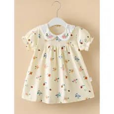 0-5 anos de idade bebê bonito Super bonito saia junho dezembro roupas do bebê verão estilo fino Slub puro algodão prince