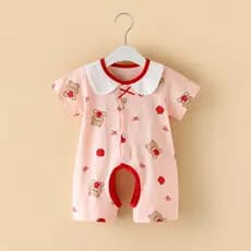 Roupas de bebê recém-nascido verão estilo fino puro algodão princesa Super bonito verão 59 tamanho aberto macacão bebê m