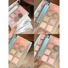 Qianyan paleta abrangente Facial atmosfera sentir Blush sombra deitado bicho da seda alto brilho brilho brilho fino