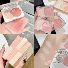 Judydoll Judydoll Blush de duas cores Blush Azul Expansão Cor Adstringente Fosco Destaque Iluminar o tom da pele Melhora