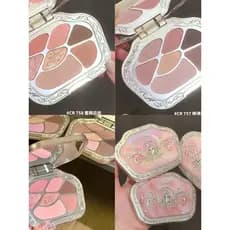 Colorrose ocidental antigo paleta de sombras de sete cores Multi-Purpose deitado bicho da seda nariz sombra Blush deline