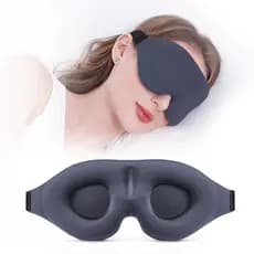 Máscara de dormir com sombreamento completo 3D, máscara noturna relaxante de pressão Zero, macia, respirável, pausa para