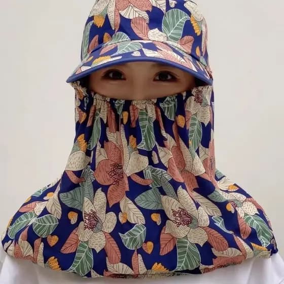 Novo estilo chapéu de sol de verão feminino à prova de vento Anti-poeira proteção facial proteção de pescoço ciclismo ch