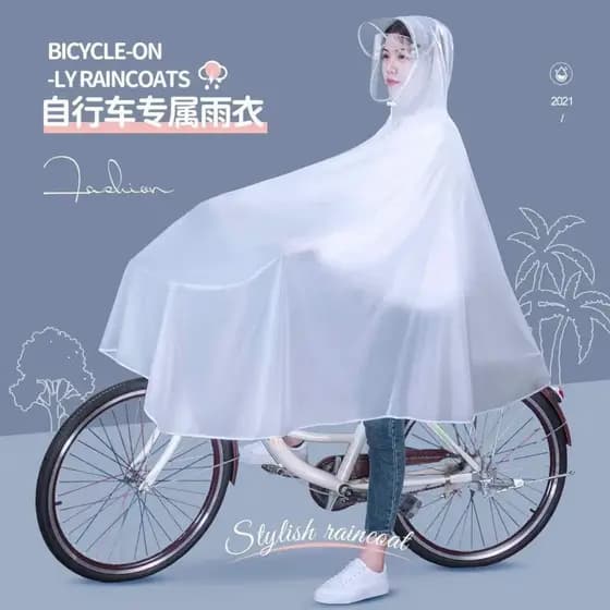 Capa de chuva para bicicleta, homens, mulheres, estudantes, dedicada, bicicleta elétrica, condução, longo, corpo inteiro