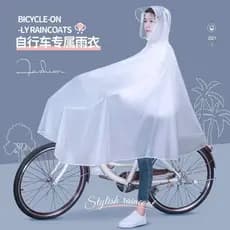 Capa de chuva para bicicleta, homens, mulheres, estudantes, dedicada, bicicleta elétrica, condução, longo, corpo inteiro